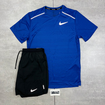 Nike Miler 1.0 Royal Blue & Black Flex Strides Shorts Set