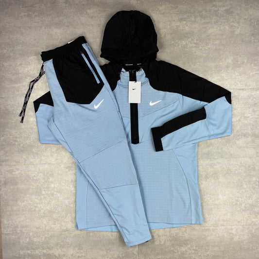 Nike Blue Performance 1/2 Zip Windbreaker & Blue Phenom Pants Set