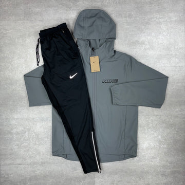 Nike Grey GRM Windbreaker & Black Phenom Pants Set