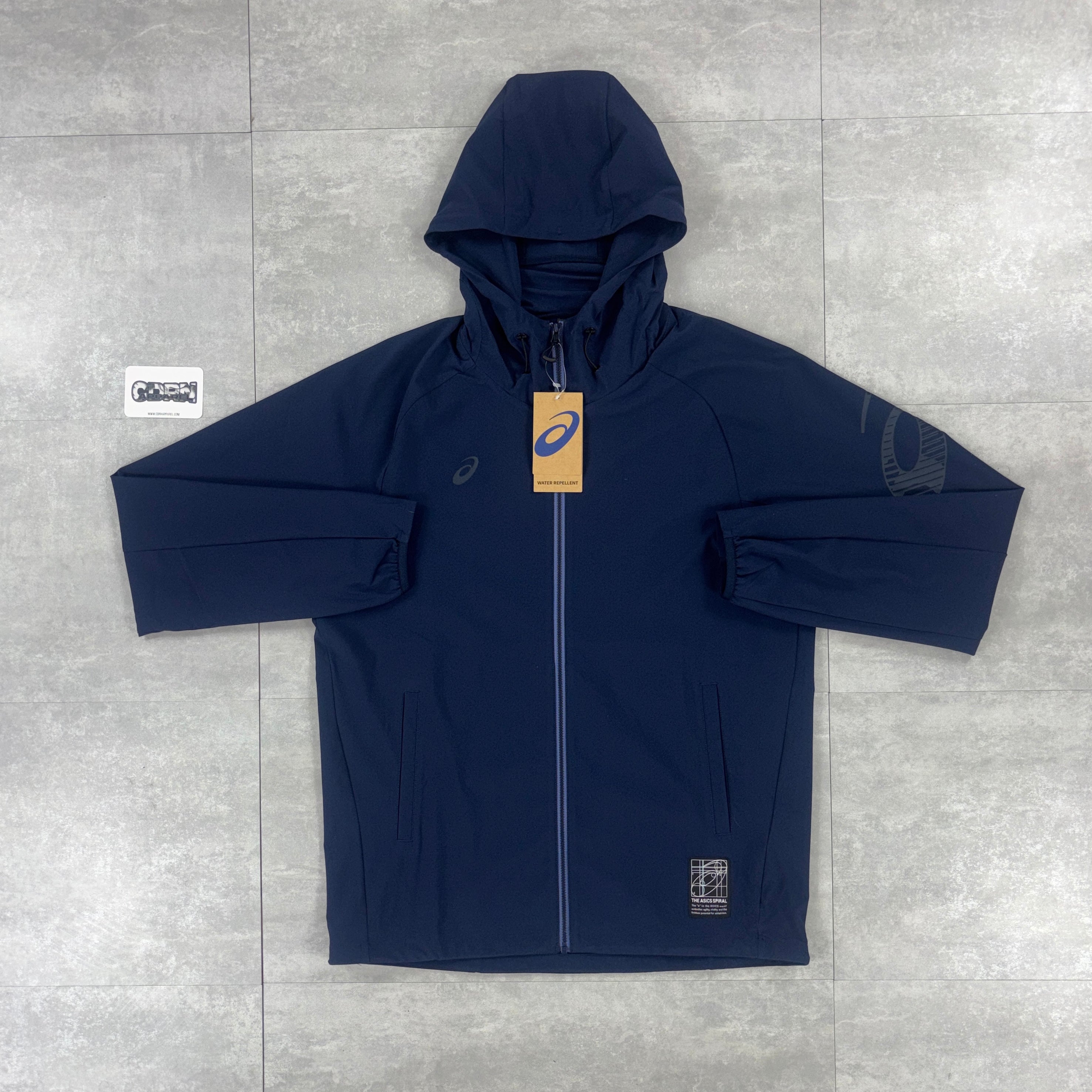 ASICS Waterproof Elastic Woven Tracksuit - Navy