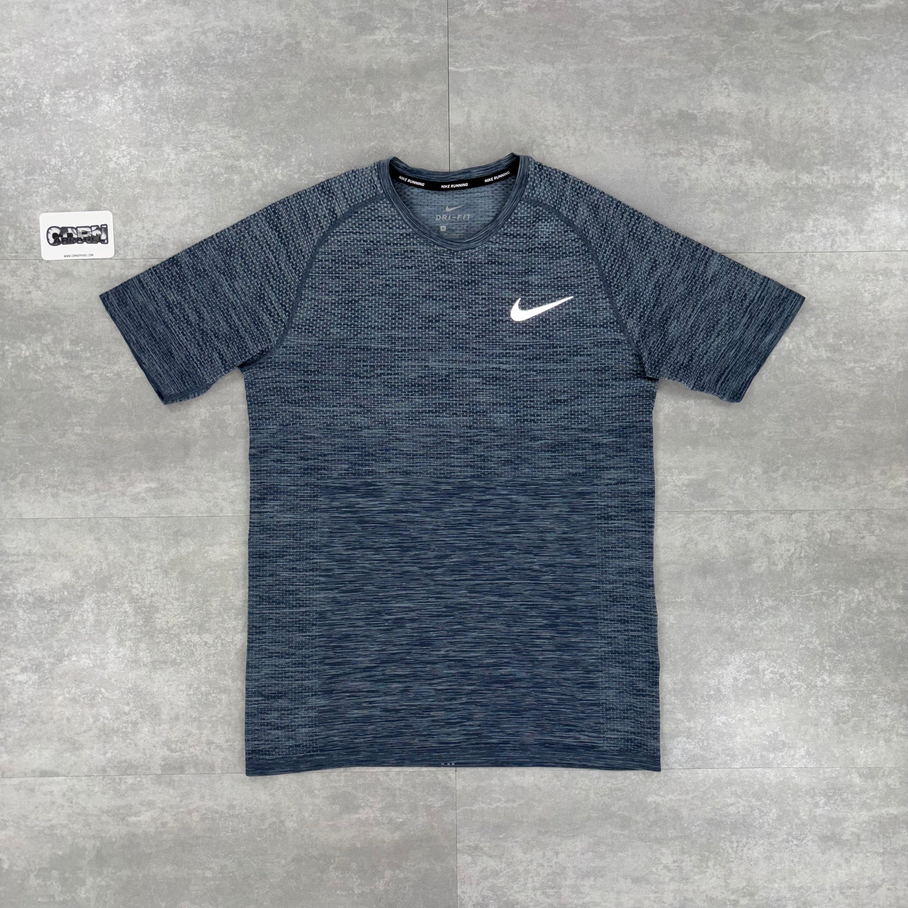 Nike Miler Techknit T-Shirt - Pacific Blue