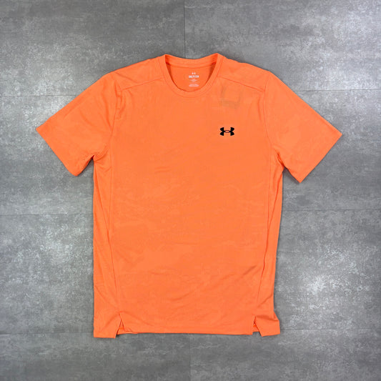 Under Armour Orange Jacquard Print T-Shirt & Grey 7” Shorts