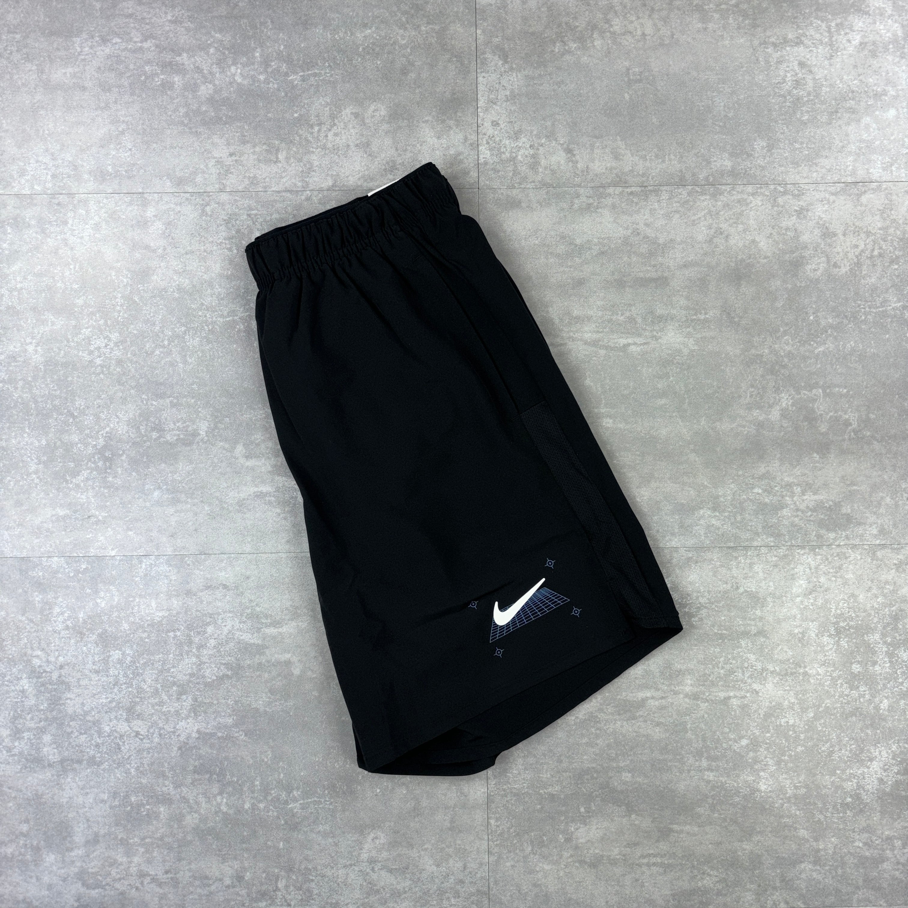 Nike Miler 1.0 Black Grid & 7” Black Grid Challenger Shorts