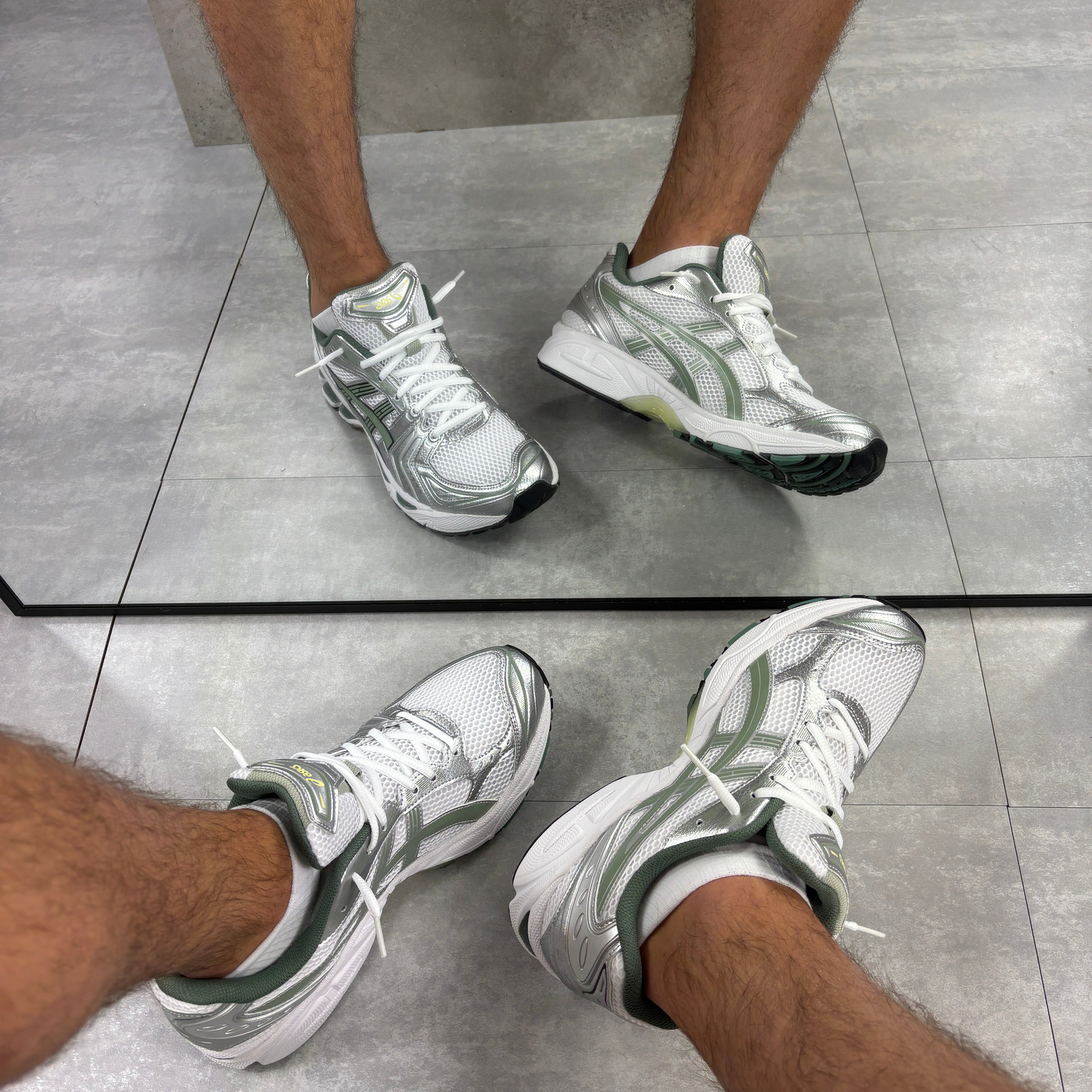 Asics Gel-Kayano 14 - White / Slate Green