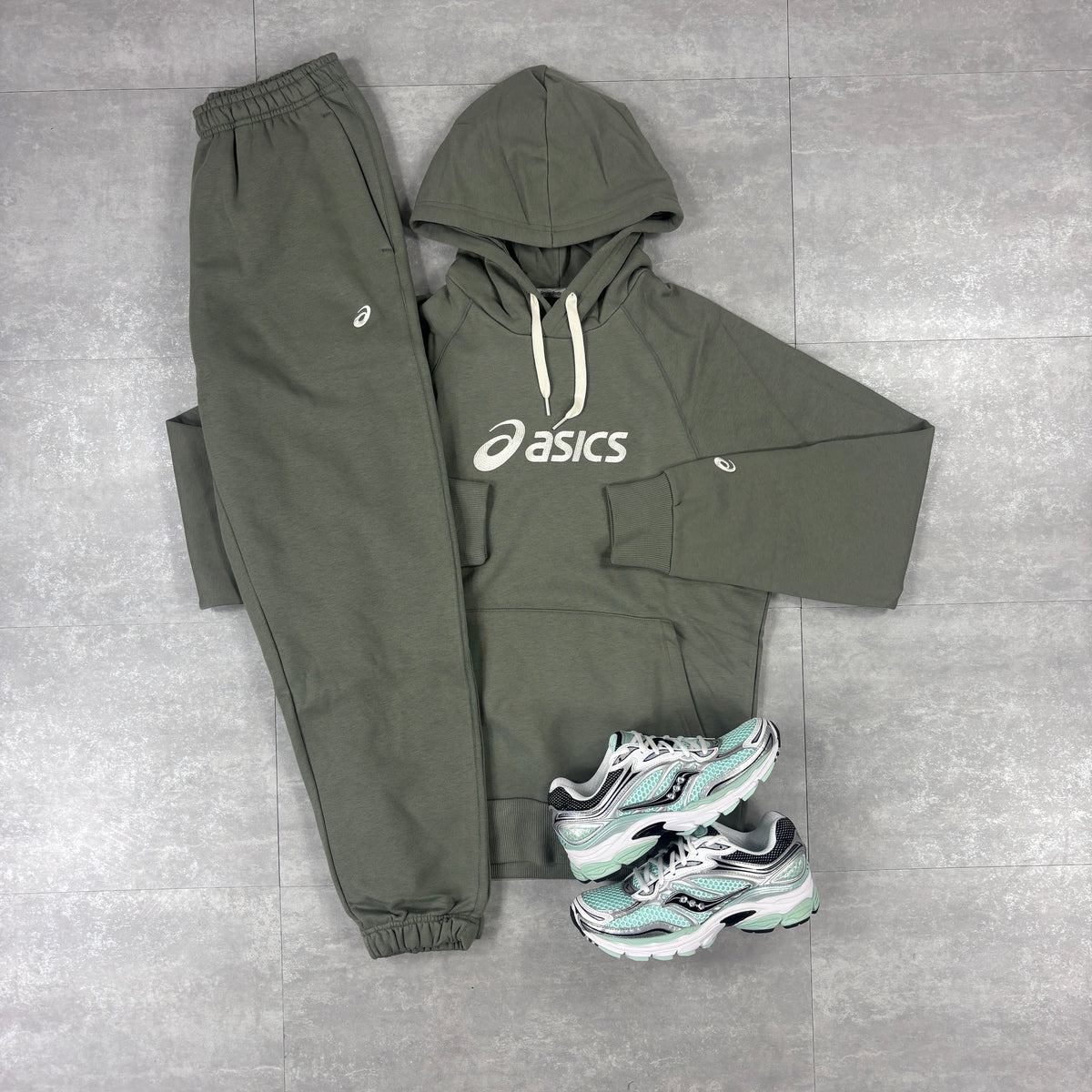 Asics Logo Tracksuit - Lichen Green