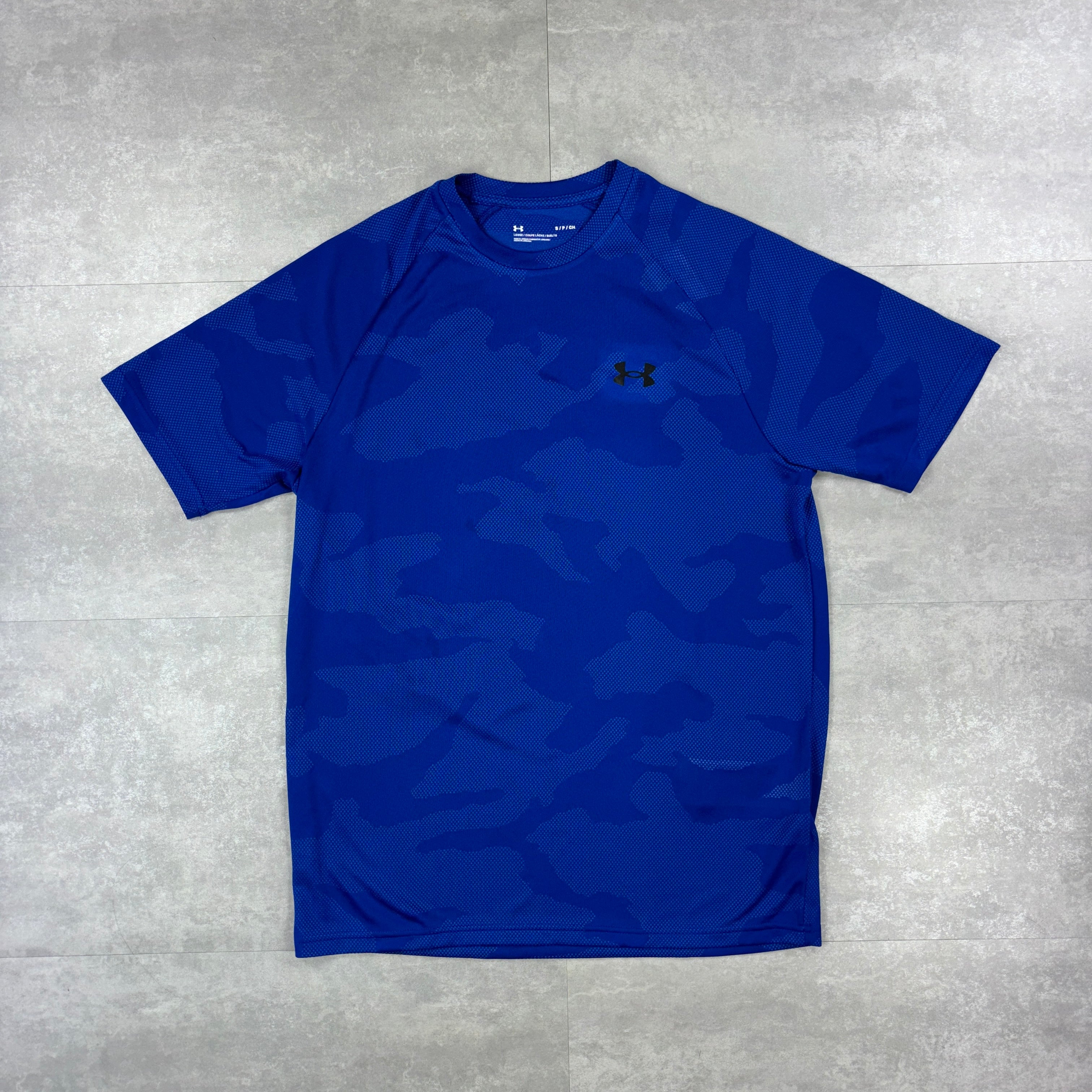 Under Armour Royal Blue Camo T-shirt & Black 7” Speed Pocket Shorts