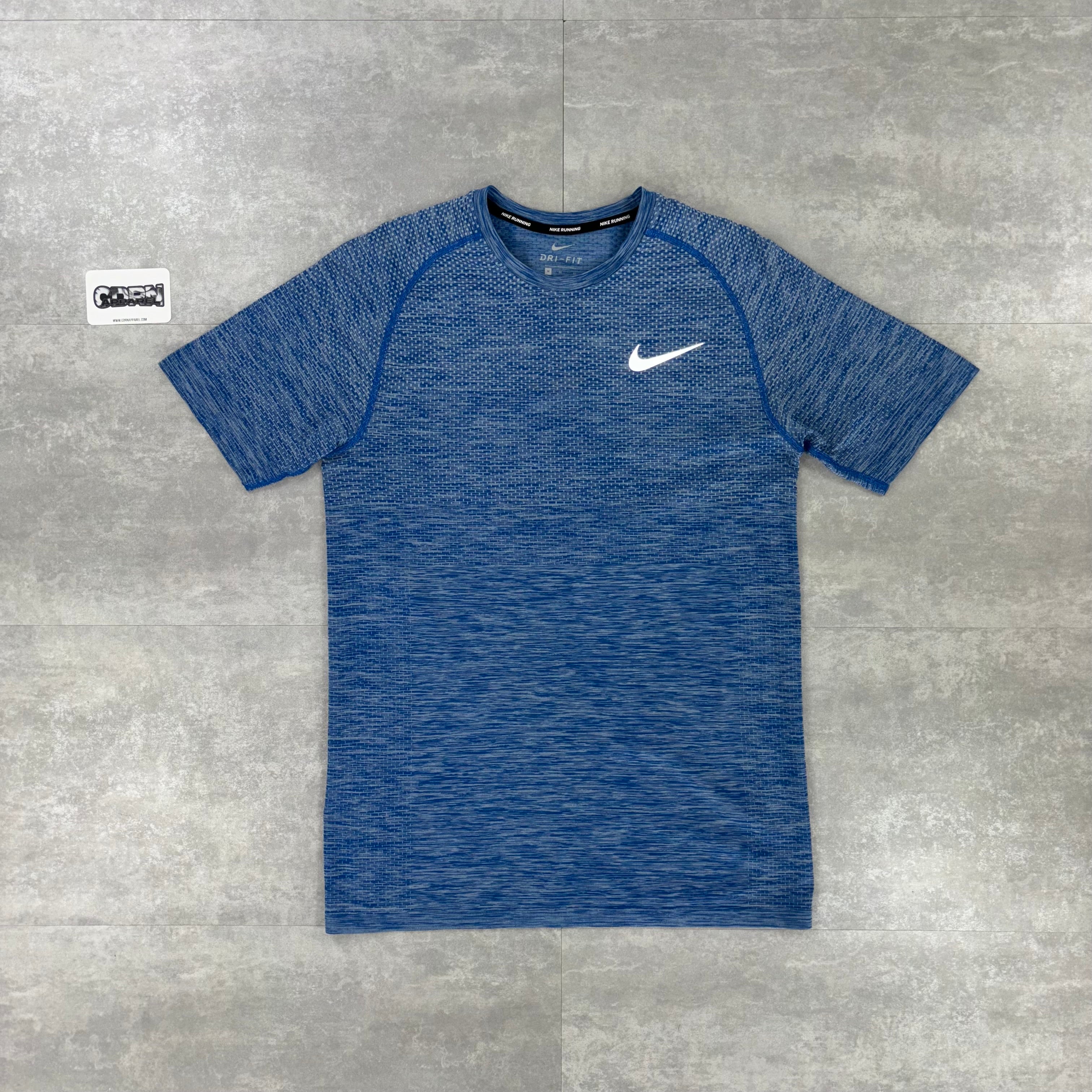Nike Miler Techknit T-Shirt - Slate Blue