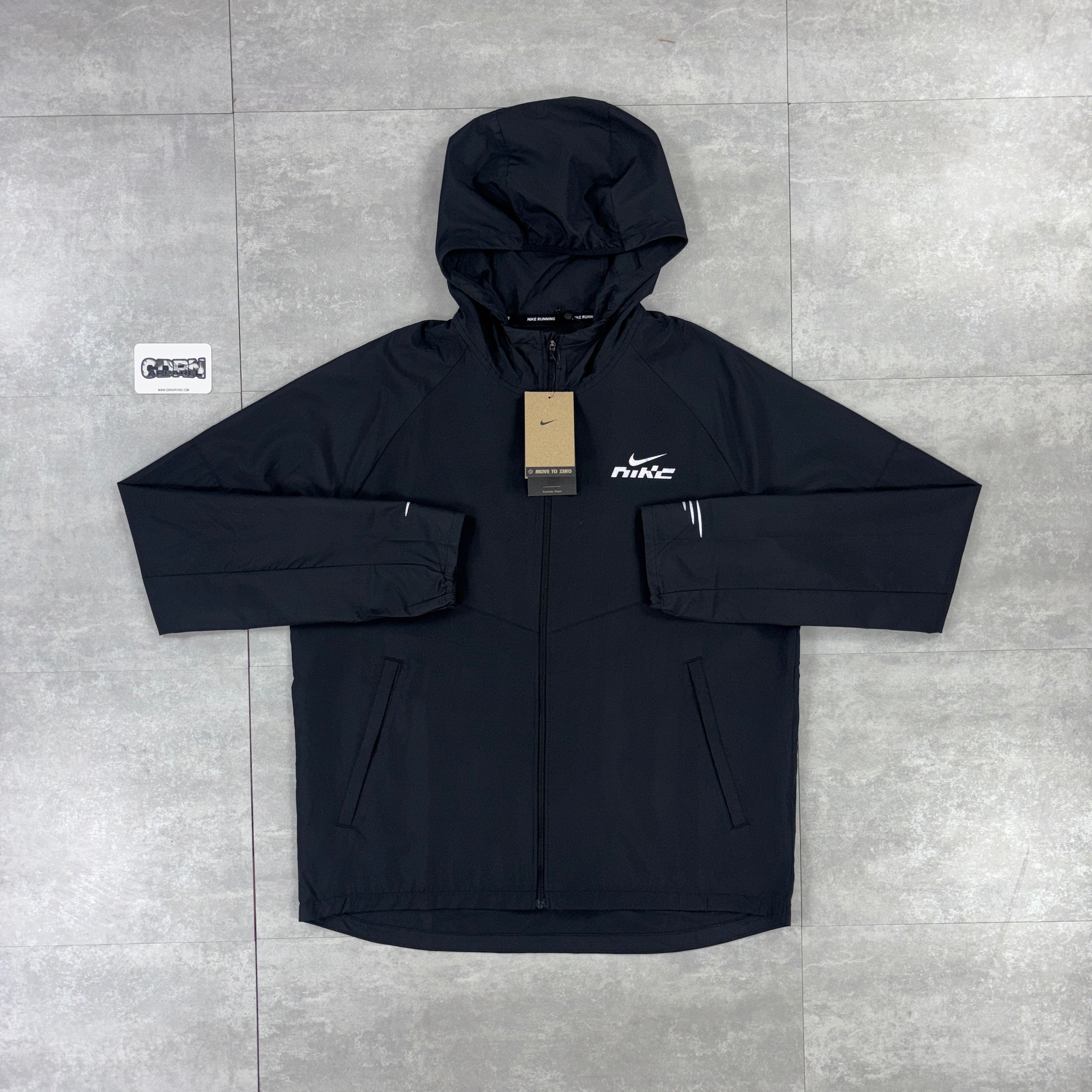 Nike Miler Swoosh Windbreaker Jacket - Black