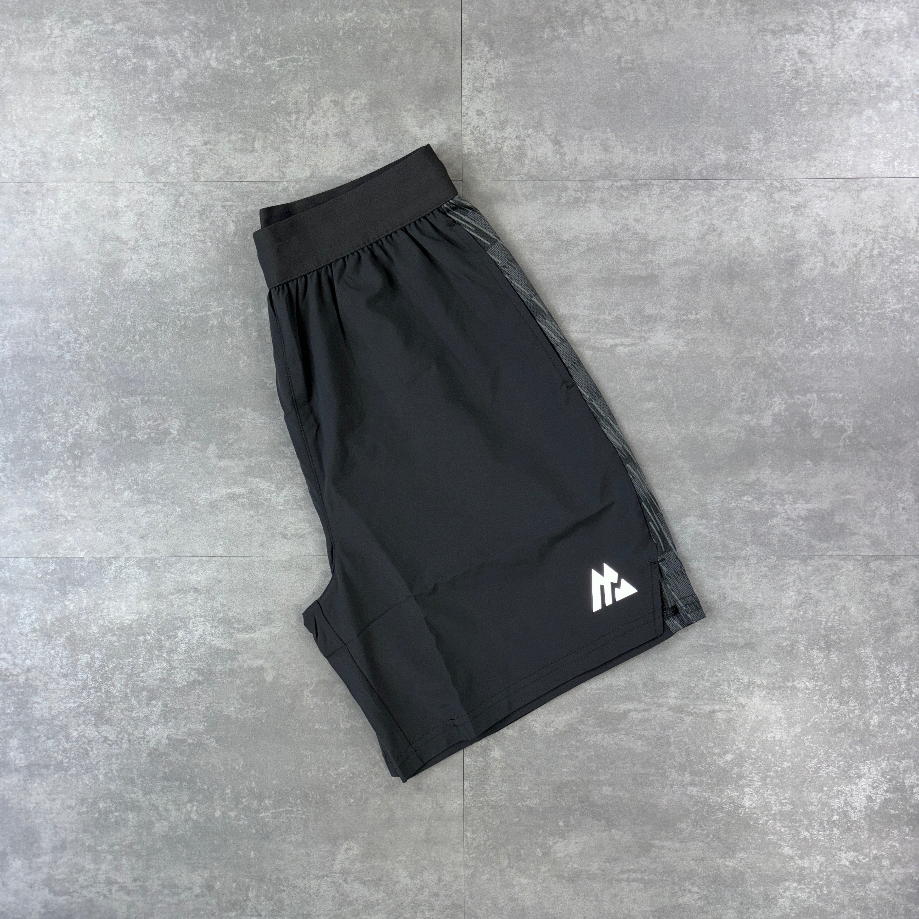 Montirex Trace Grey AOP T-Shirt & Grey Panel Shorts Sety