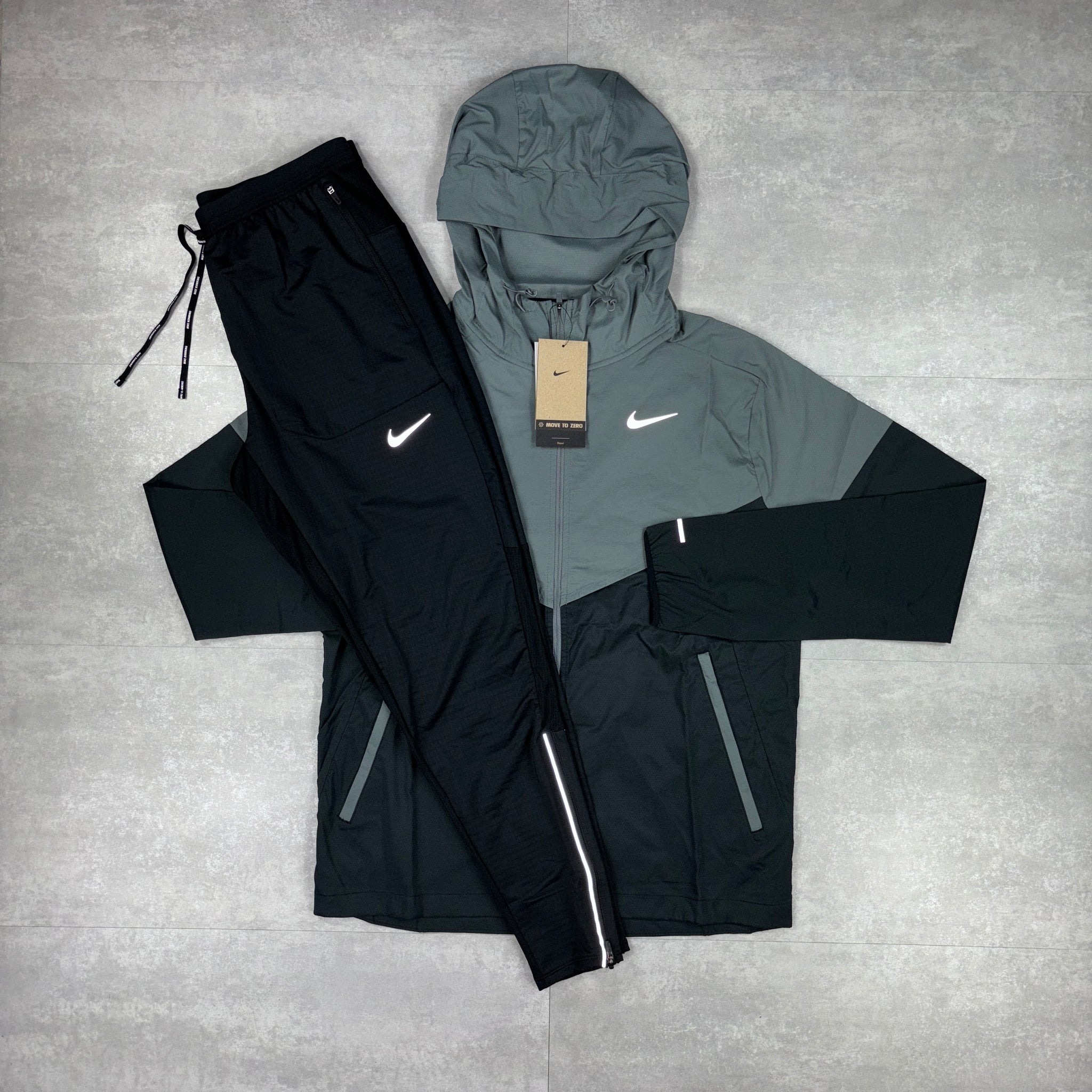 Nike UV Windbreaker Grey/Black & Black Phenom Pants