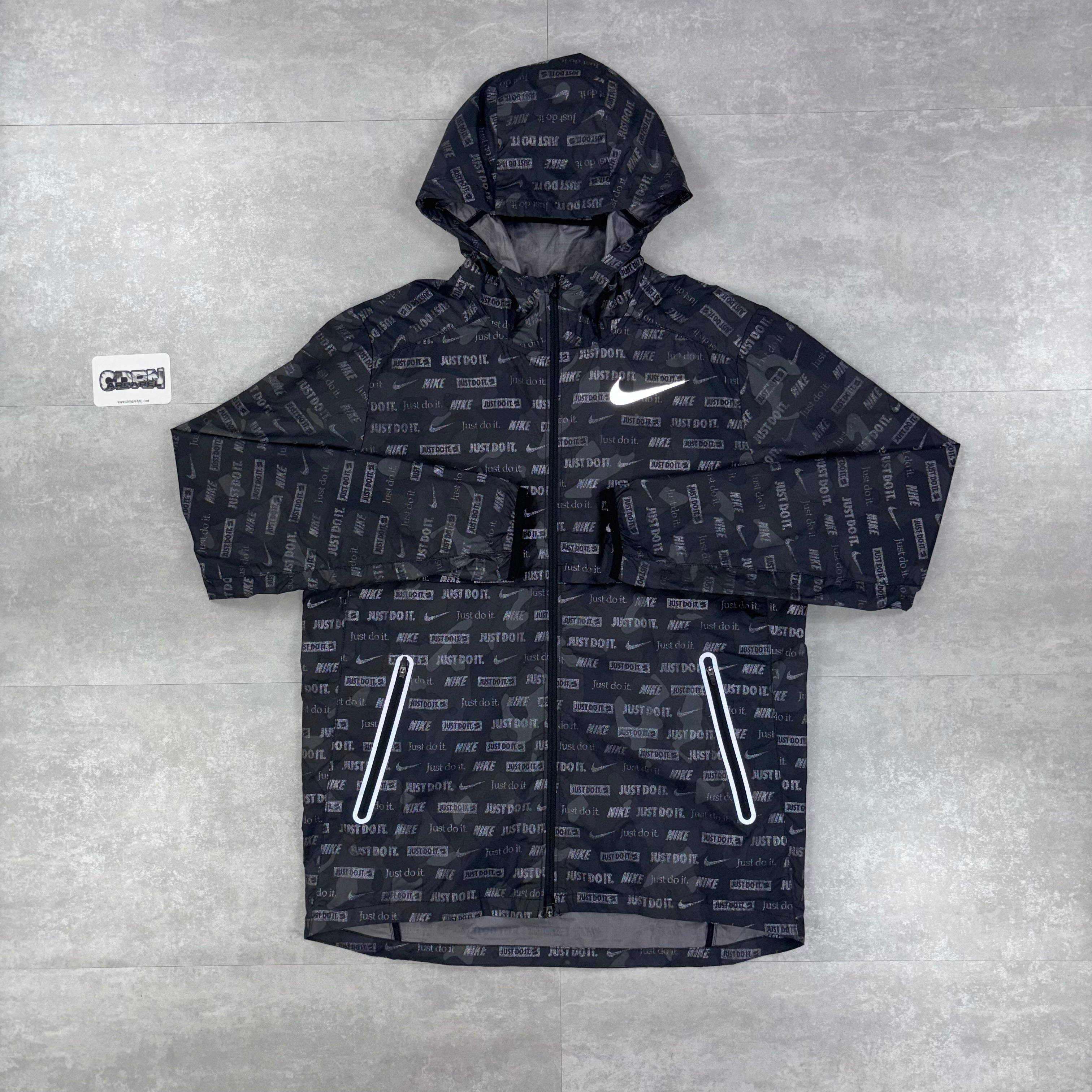 Nike Shield Windbreaker Jacket - Black