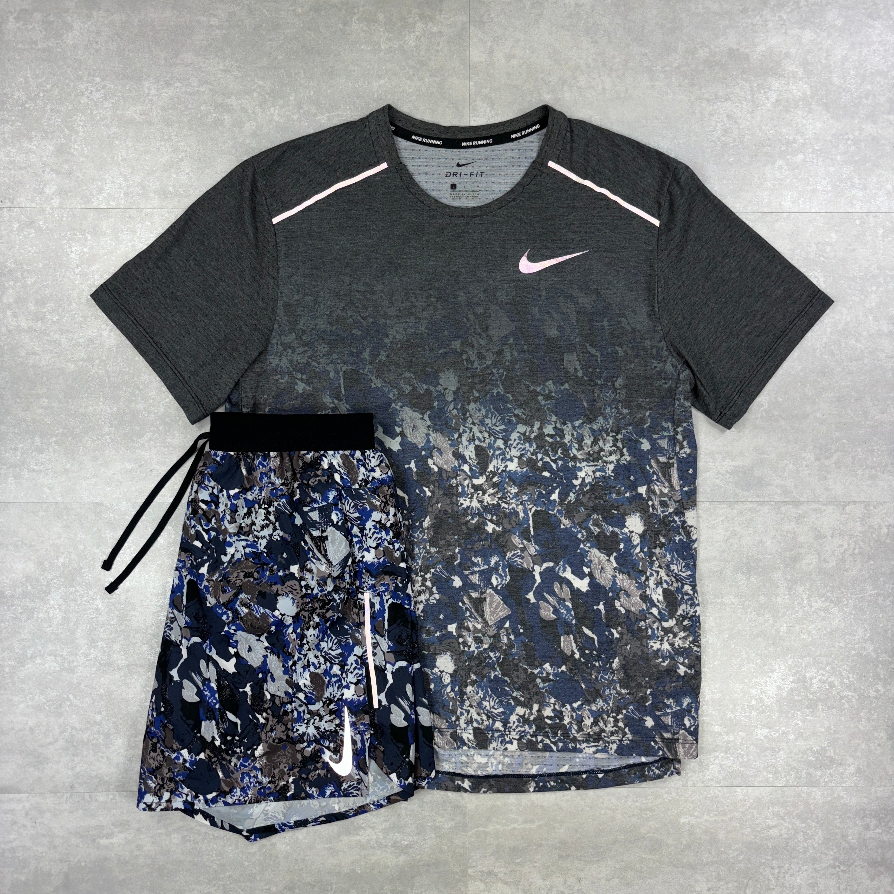 Nike Floral Set - Blue