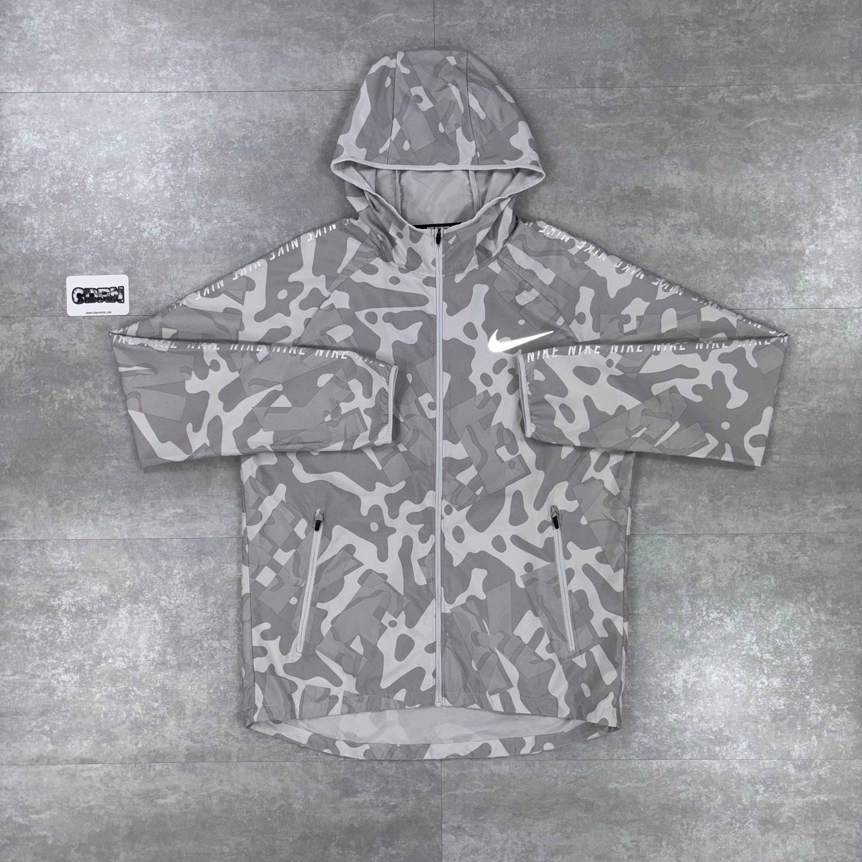 Nike Shield Windbreaker Jacket - White Camouflage