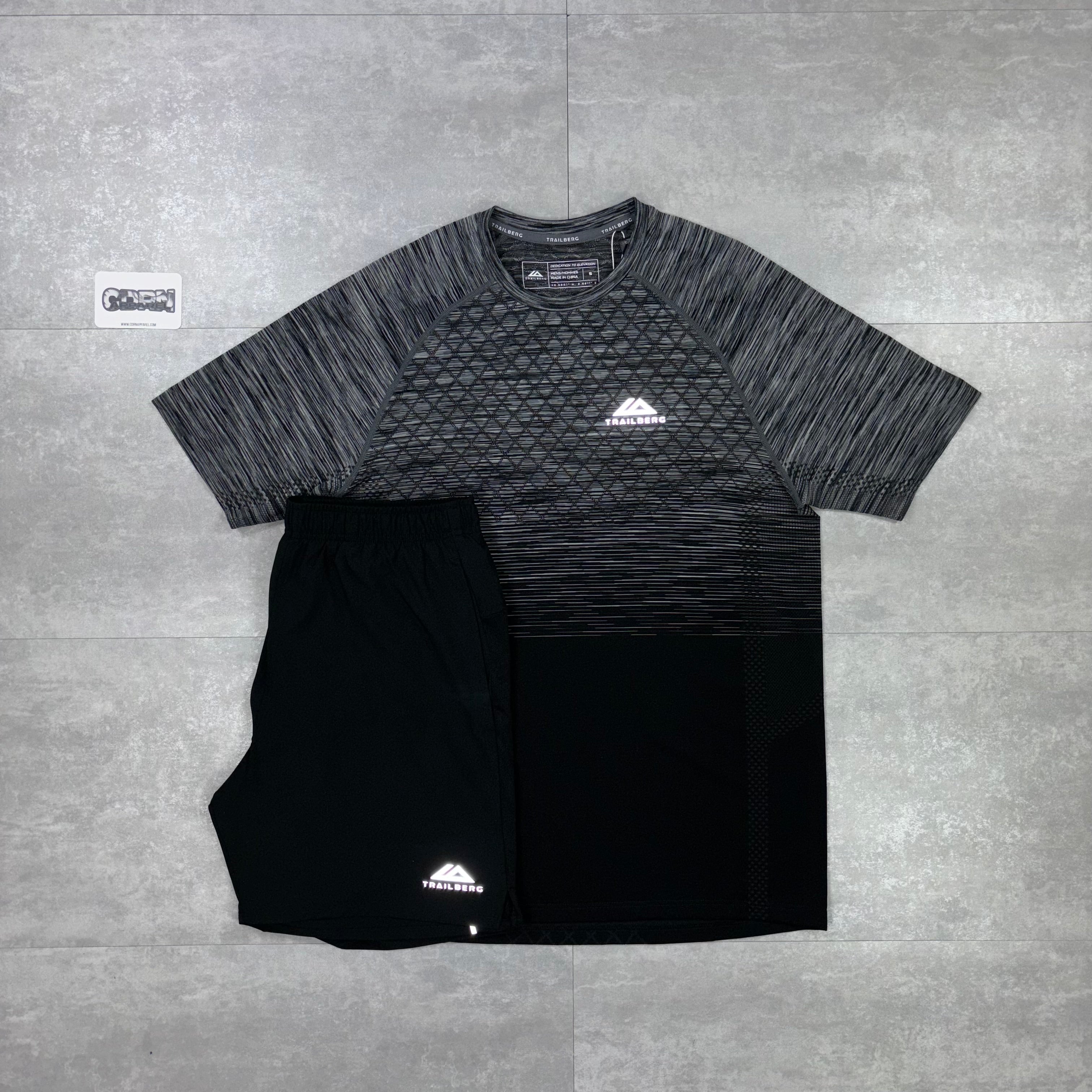 Trailberg Apex Seamless T-Shirt - Black / Grey
