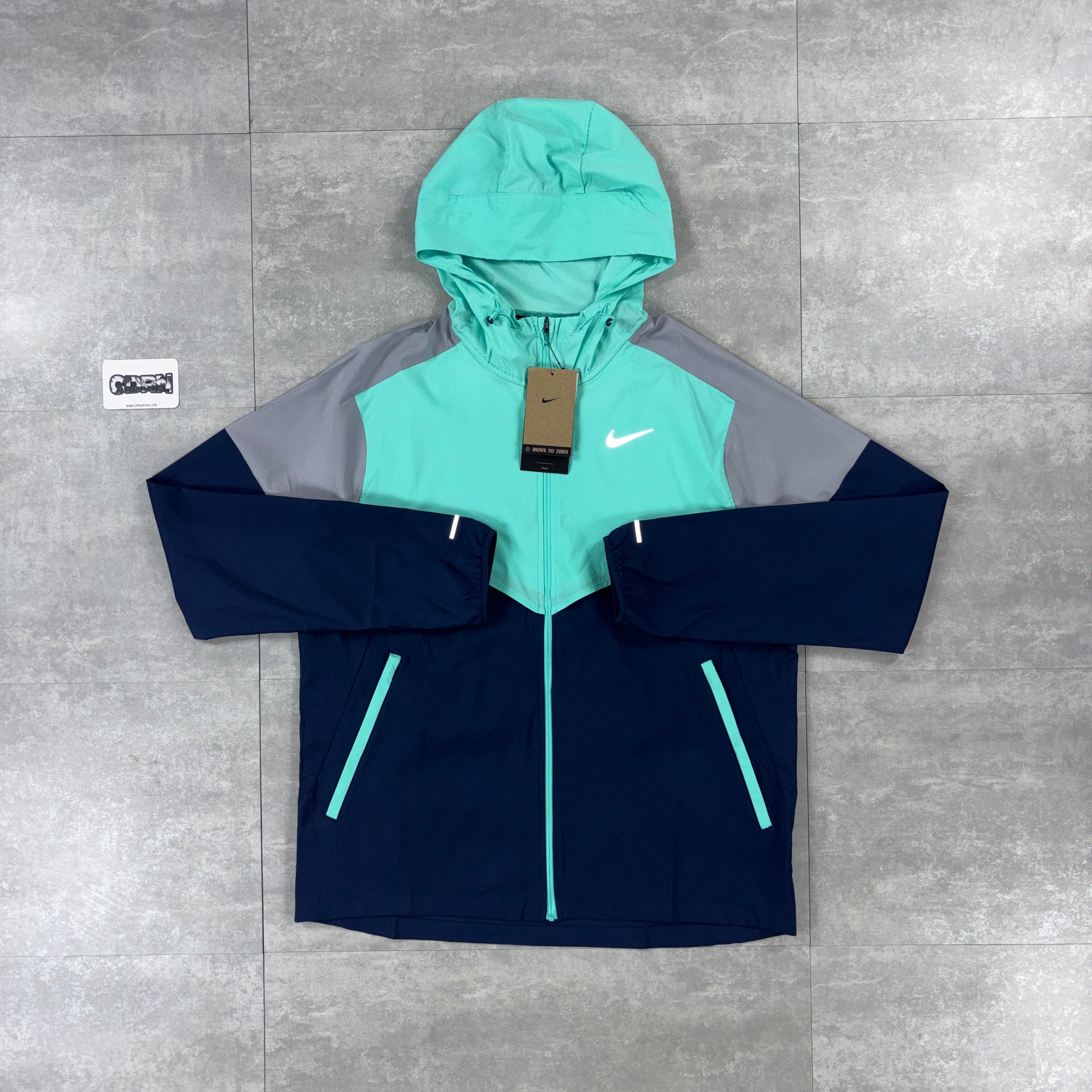 Nike UV Windbreaker Jacket - Turquoise / Navy