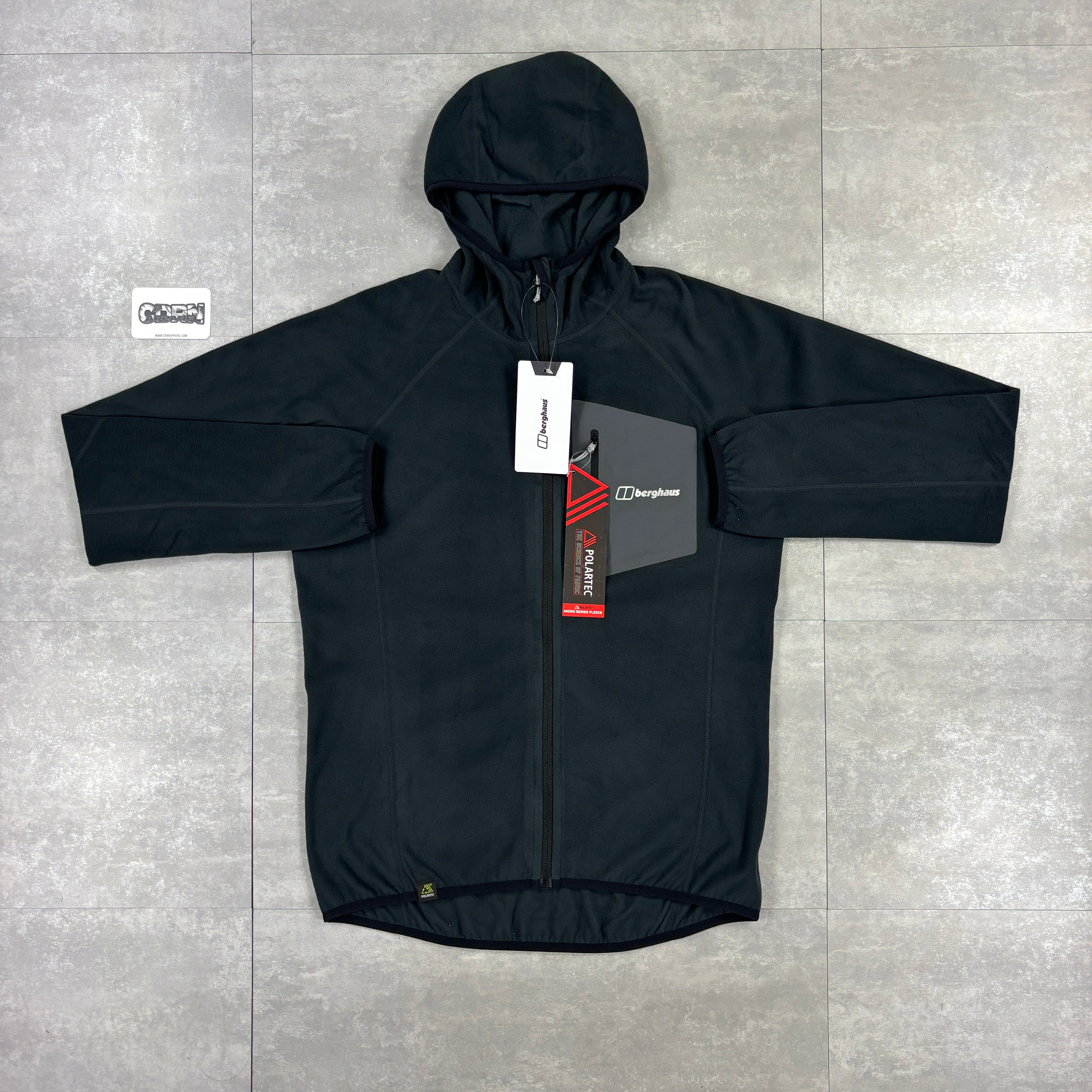 Berghaus Black Tathwell Fleece Windbreaker Jacket & Black Theran Pants Set