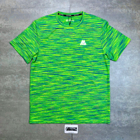 Montirex Neon Green Trail 2.0 T-Shirt & Neon Green Panel 2.0 Shorts Set