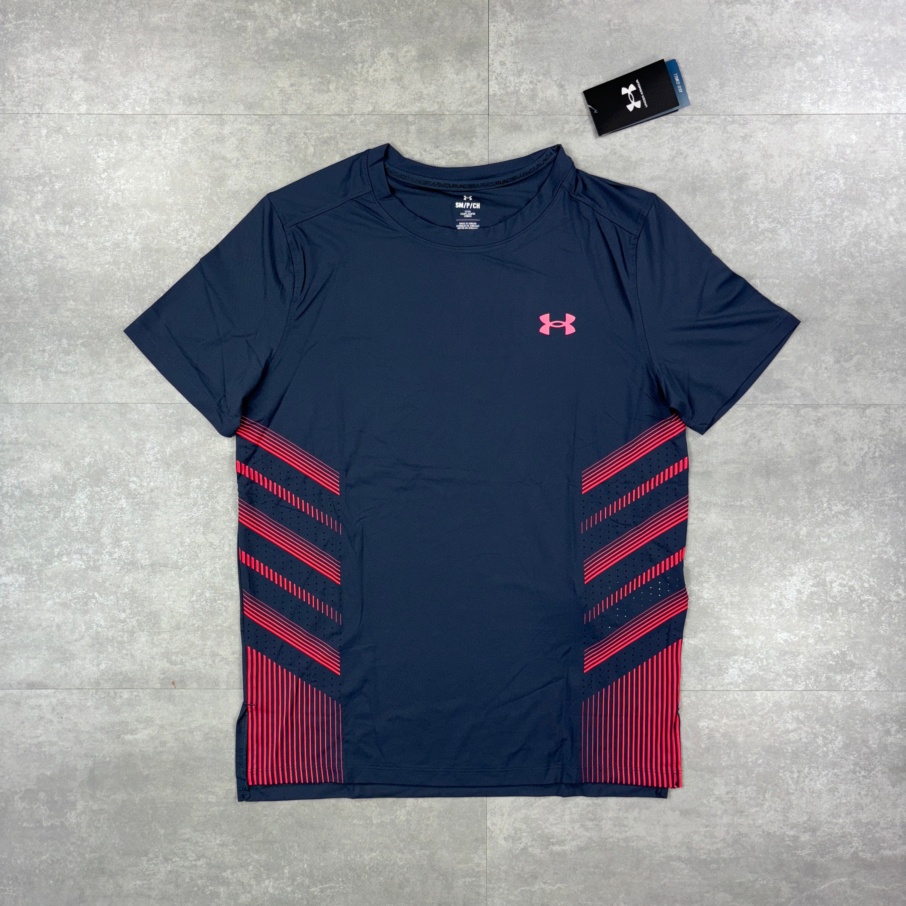 Under Armour Vent T-Shirt - Grey/Pink