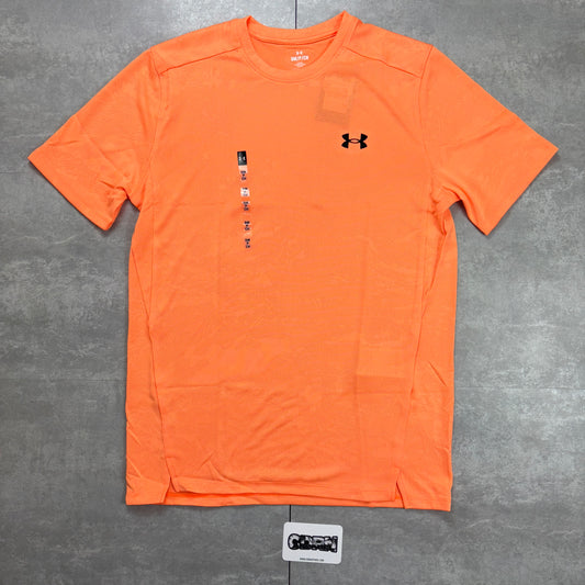 Under Armour Orange Jacquard Print T-Shirt & Grey 7” Shorts