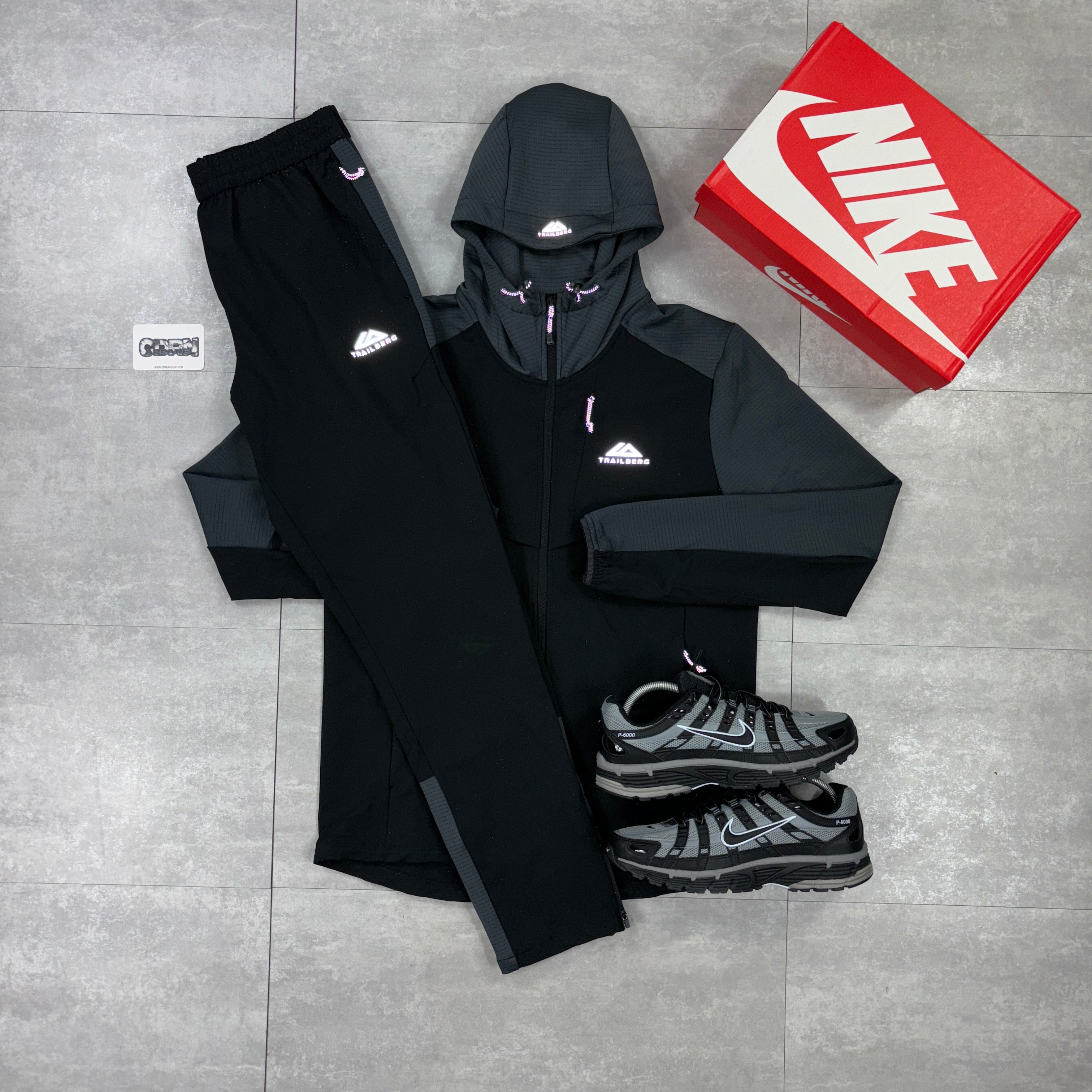 Trailberg Black / Grey Rapid Dash 2.0 Windbreaker & Rapid Dash Pants Set