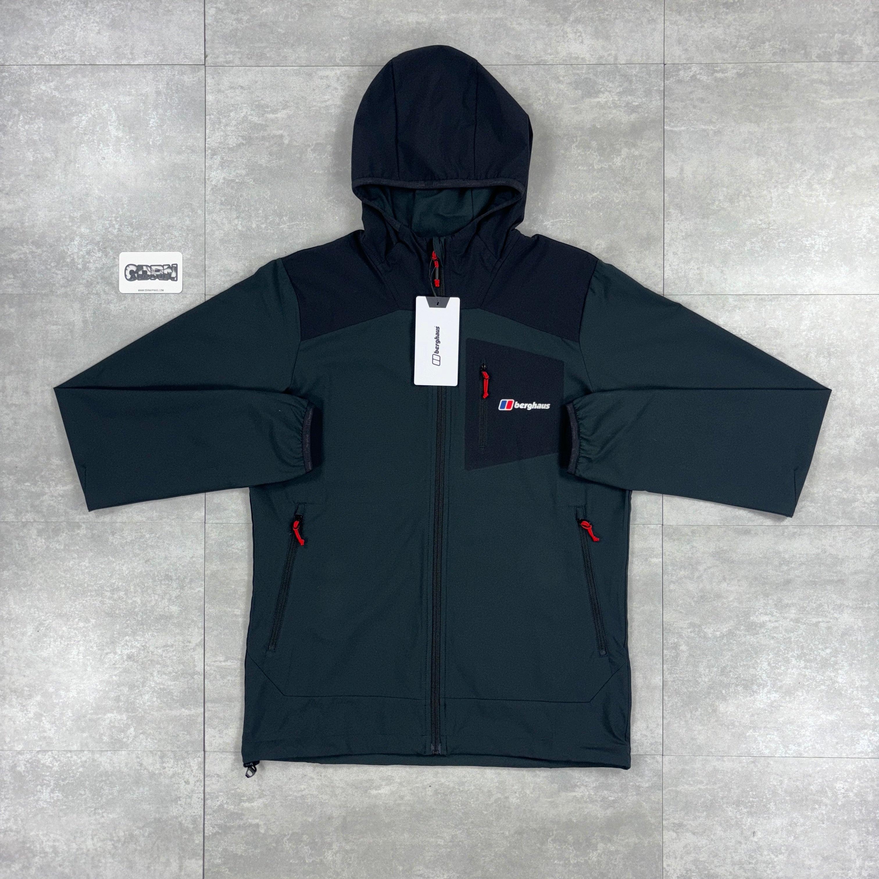 Berghaus Black Intervale Windbreaker & Black Pants Tracksuit Set