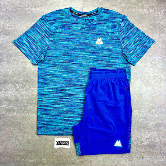 Montirex Blue Trail 2.0 T-Shirt & Arctic  Blue Panel 2.0 Shorts Set