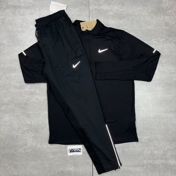 Nike Element 1.0 1/4 Zip Black & Black Phenoms Pants Set
