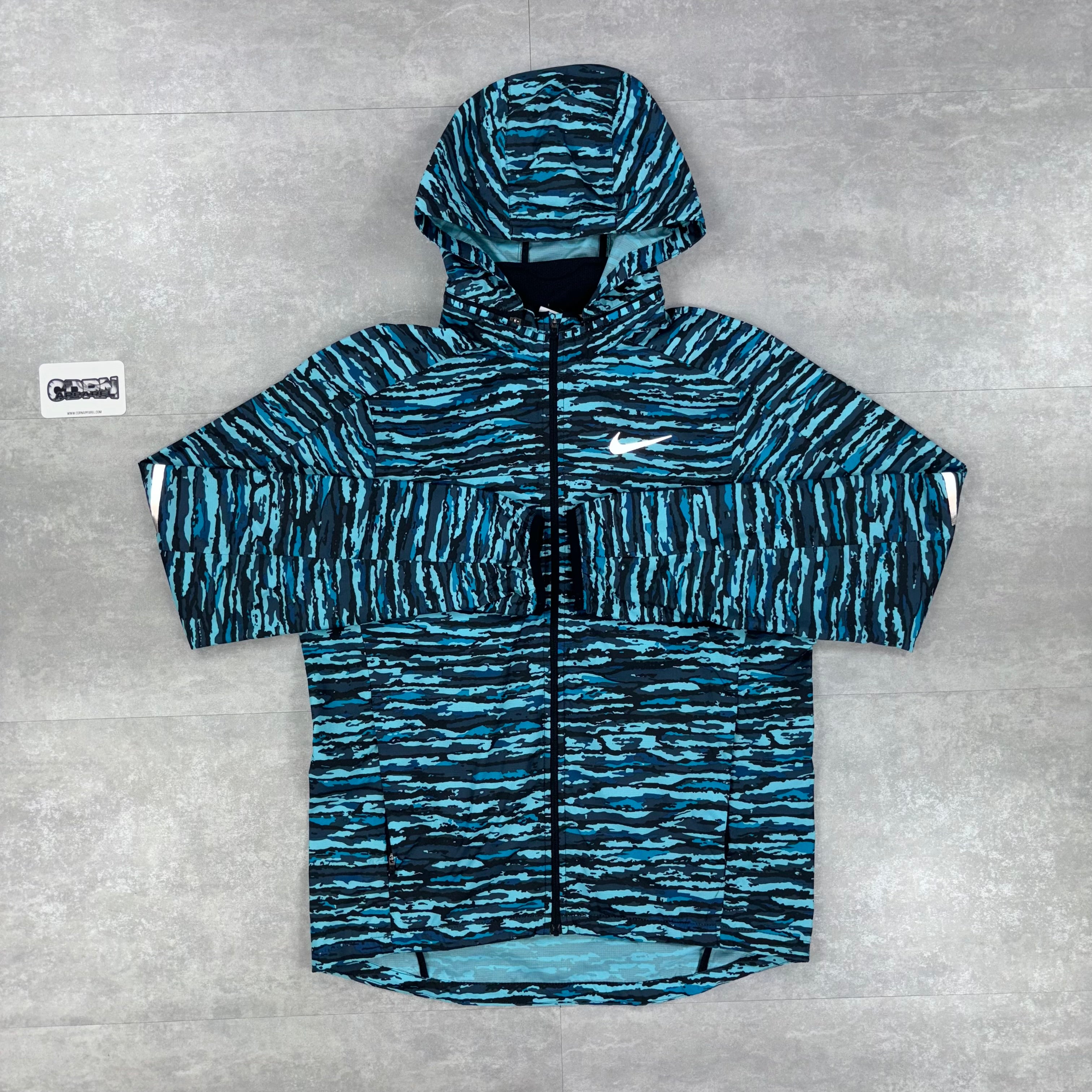 Nike Shield Windbreaker Jacket - Blue Camouflage
