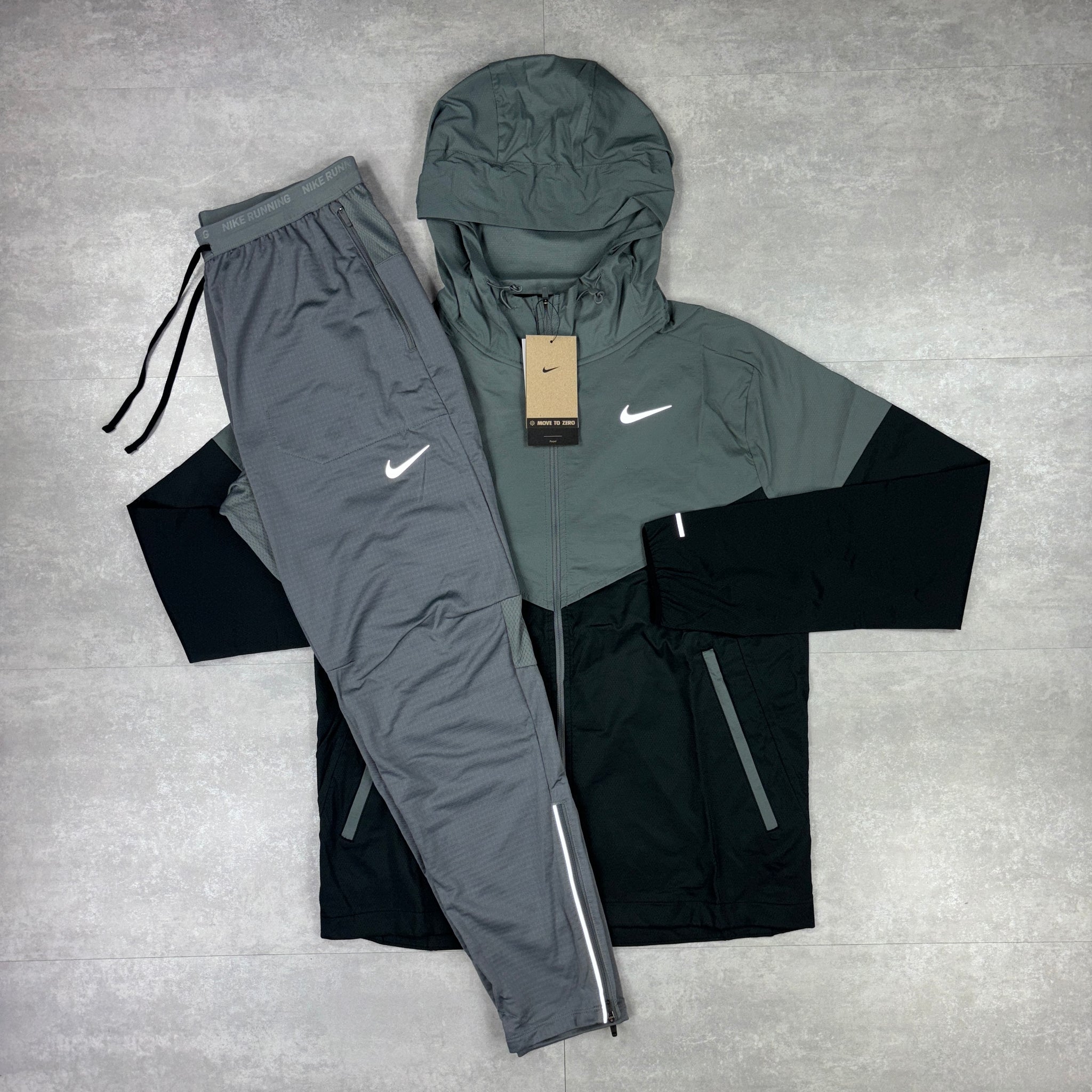 Nike UV Windbreaker Grey/Black & Grey Phenom Pants