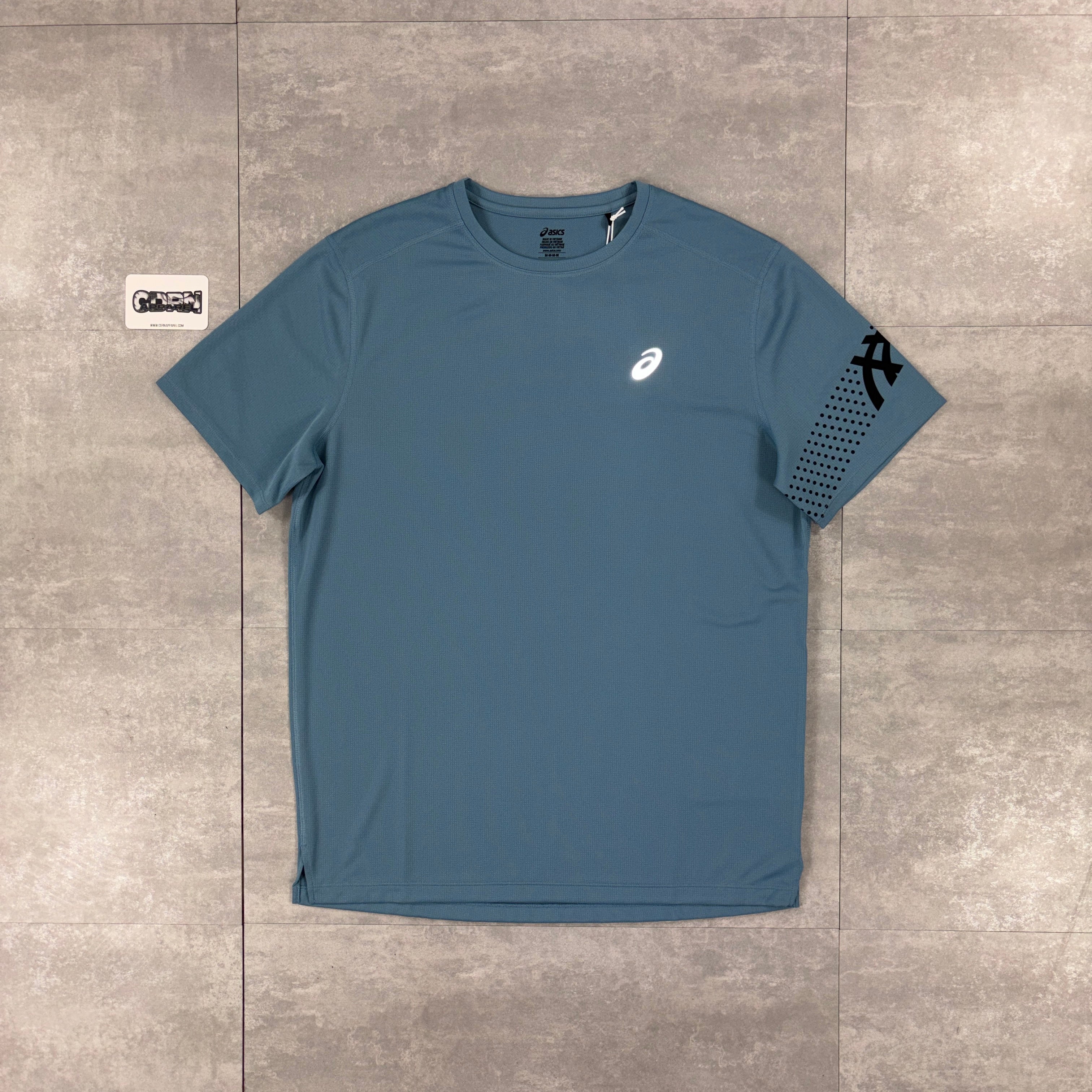 Asics Icon T-Shirt Light Blue & Light Blue Icon Shorts Set