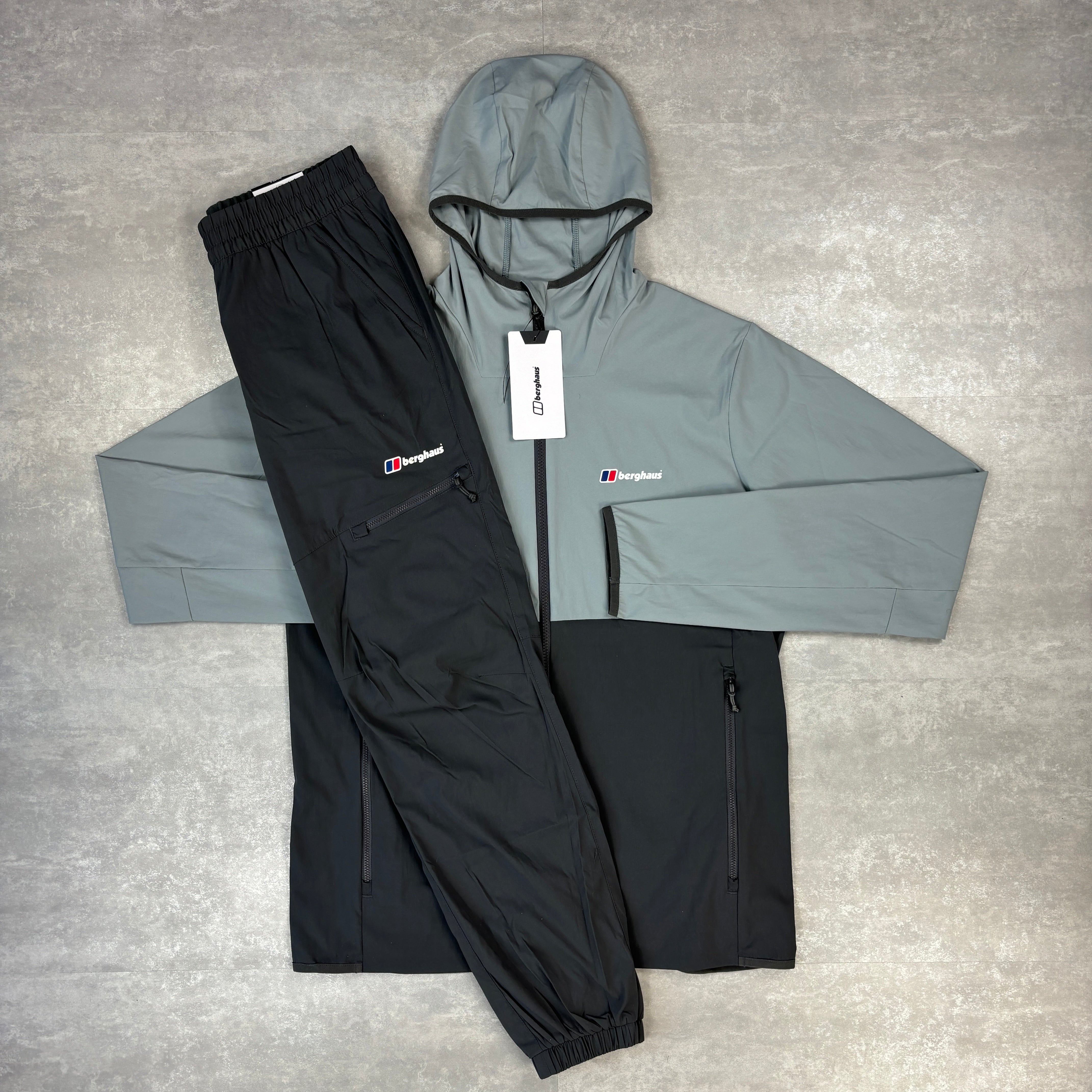 Berghaus Grey Theran Windbreaker & Grey Theran Pants Set