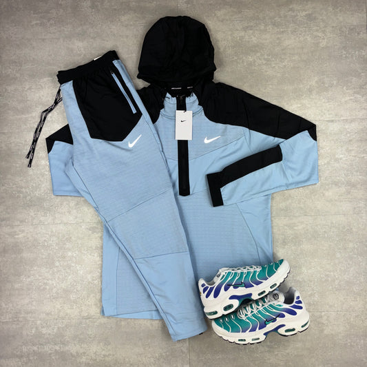 Nike Blue Performance 1/2 Zip Windbreaker & Blue Phenom Pants Set