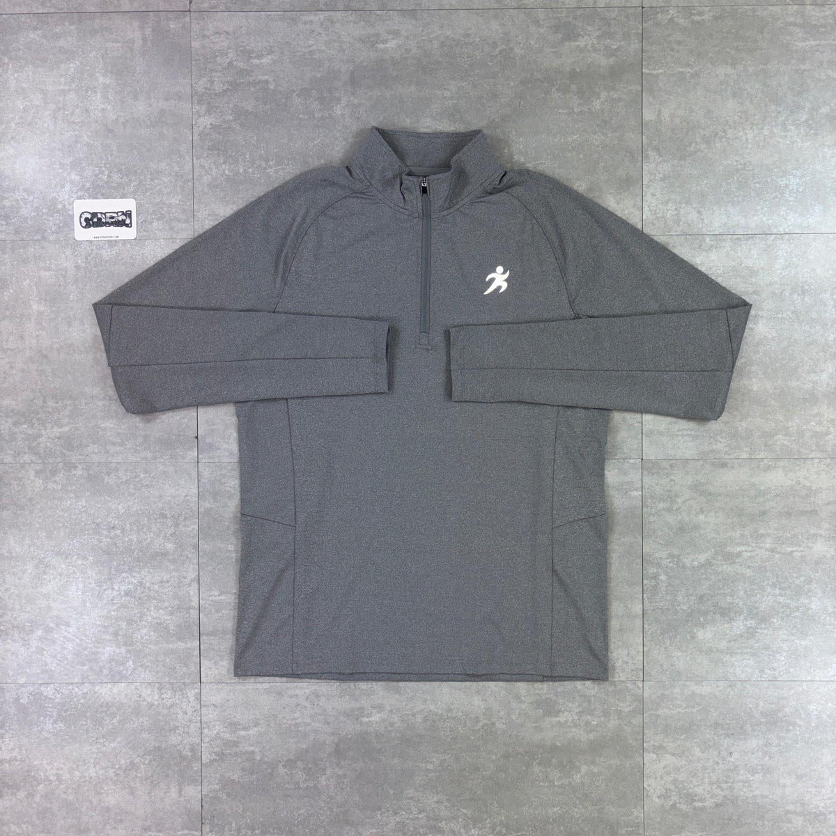 Trivo 1/4 Zip Heather Grey & Black / Grey Trivo Two Tone Shorts Set