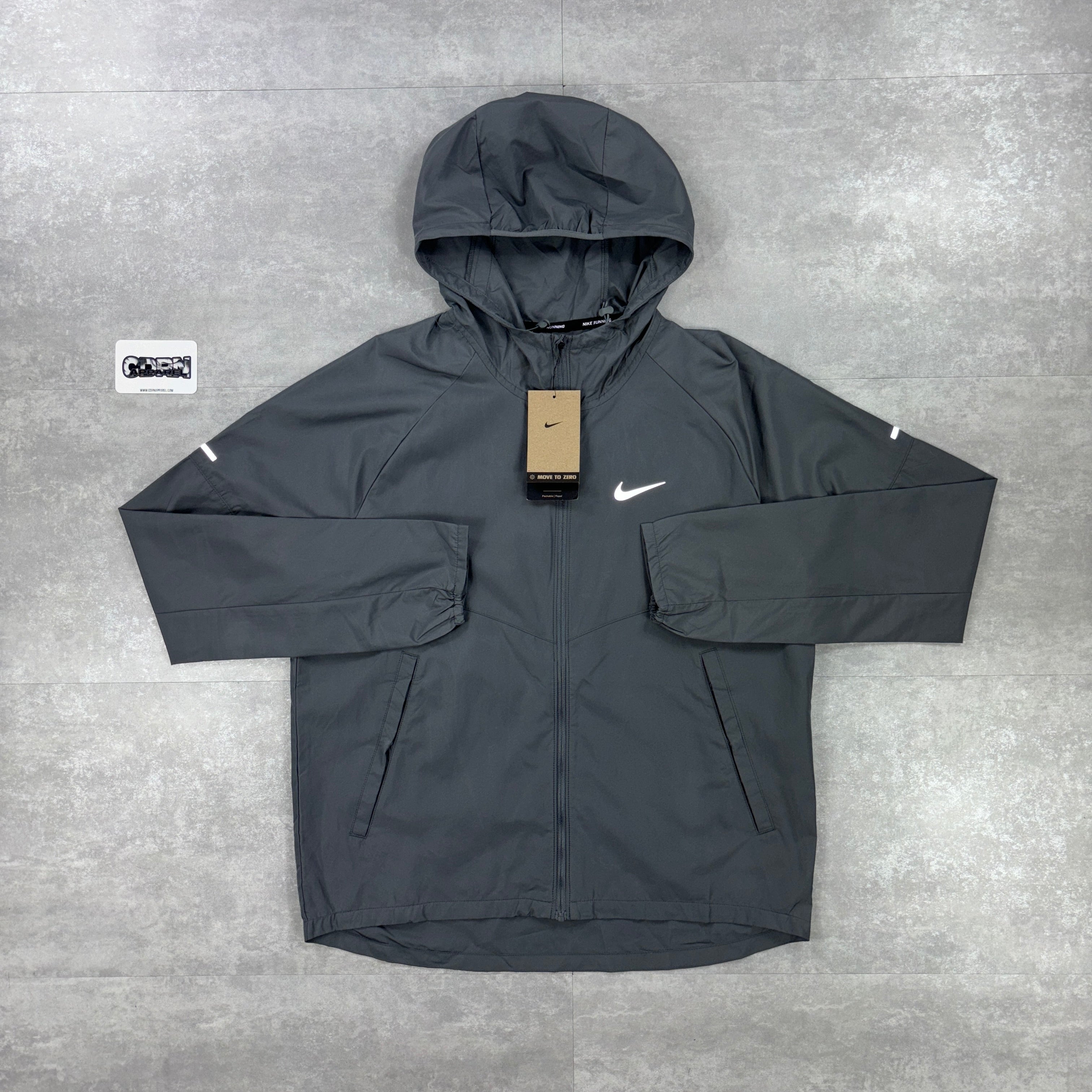 Nike Miler Repel Windbreaker Jacket - Grey