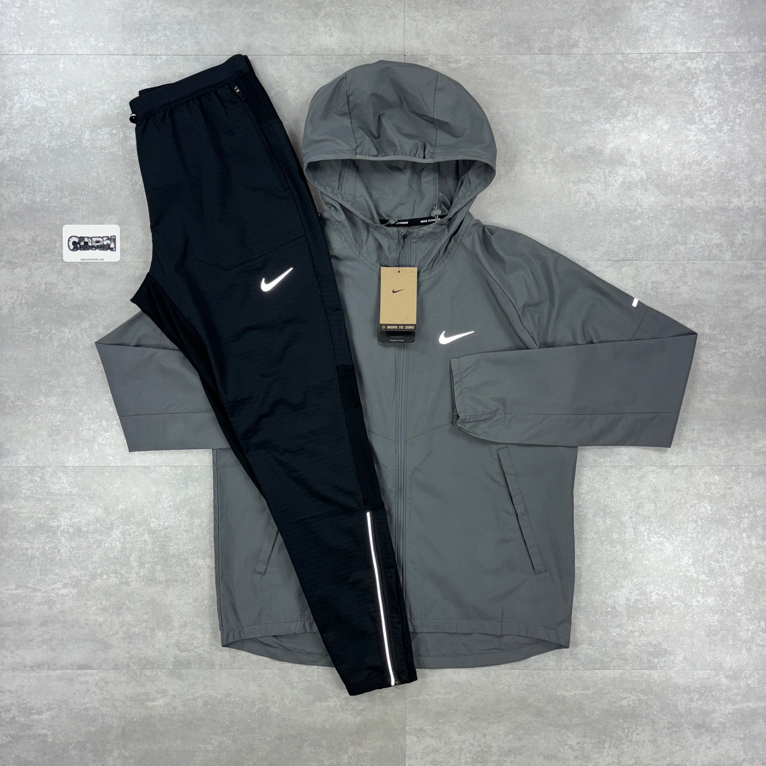 Nike Miler Repel Windbreaker Jacket - Grey