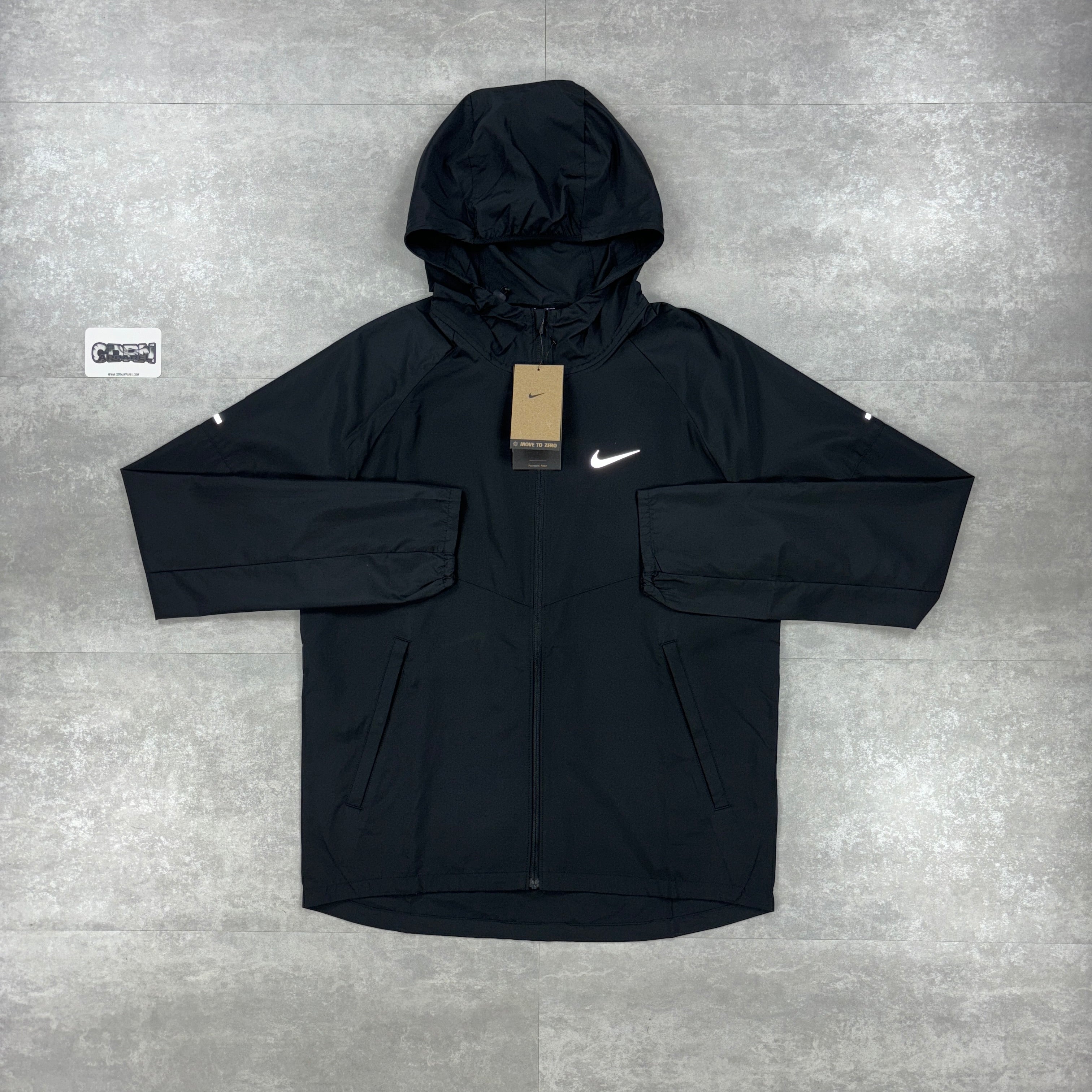 Nike Miler Repel Windbreaker Jacket - Black