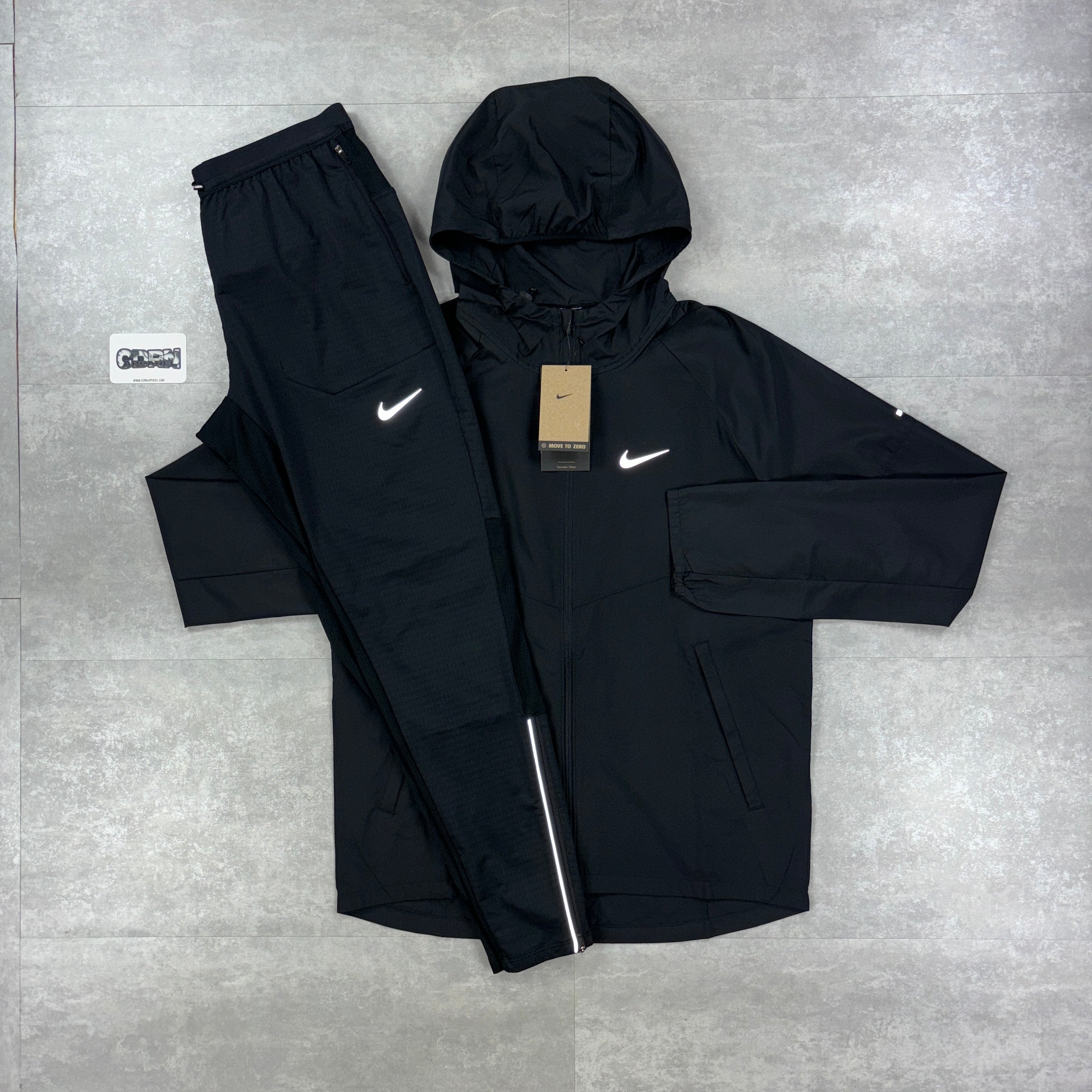 Nike Miler Repel Windbreaker Jacket - Black