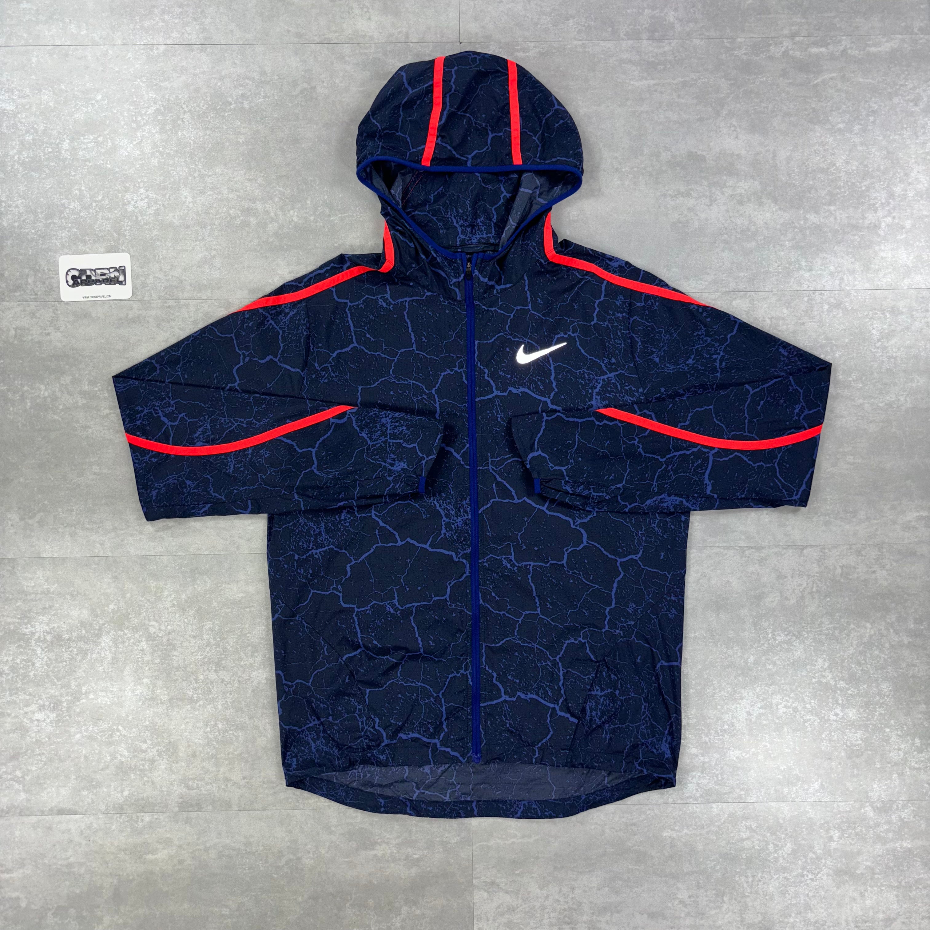Nike Impossibly Light Windbreaker Jacket - Cracked Blue / Red